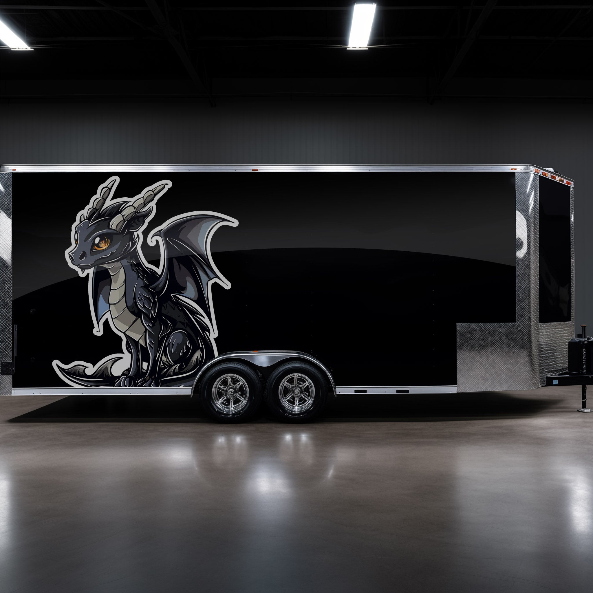 Silver Dragon - Decal - Customizable